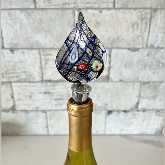 NEW Italian Murano Glass Wine Stopper - Picture 1 of 9